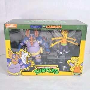 NECA TMNT Wingnut & Screwloose 2 Pack Action Figures Teenage Mutant Ninja Turtle